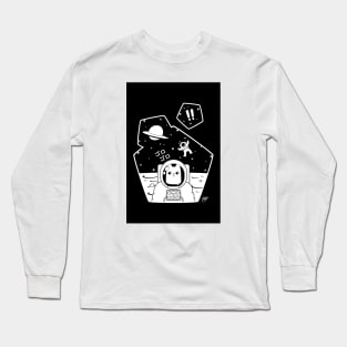 (Greeting Card) Christobelle Purrlumbus- Oblivious Explorer of Space Long Sleeve T-Shirt